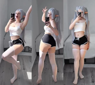 Frieren casual cosplay [Frieren] (by Hioshicos)