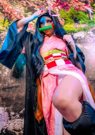 Nezuko from Demon Slayer by Aery Tiefling [OC]