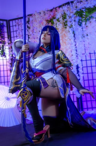 Raiden Shogun Cosplay from Genshin Impact by Marcellinecos