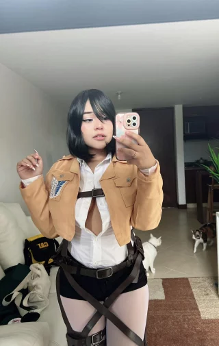 Mikasa from Attack on Titan by Ana Nunez