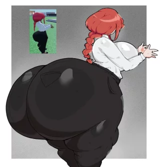 Canonically, Makima\'s Ass is This Gigantic 🤭♥️(by Moonstadew)