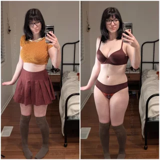 Who knew Velma had on such cute panties under her skirt