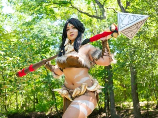Nidalee from League of Legends by Mishamai