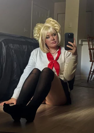 GoodMorning from Toga and her stocking by Velvet_the_villain