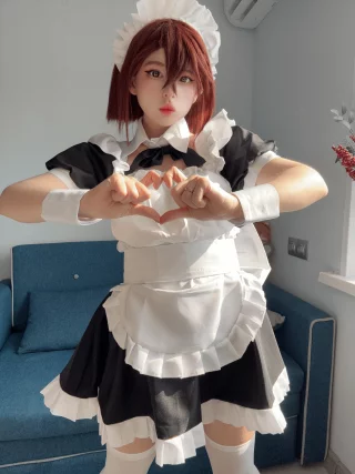 Momo Ayase maid cosplay (puddingu_desu)