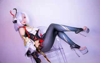 Shenhe from Genshin Impact by MissWarmJ
