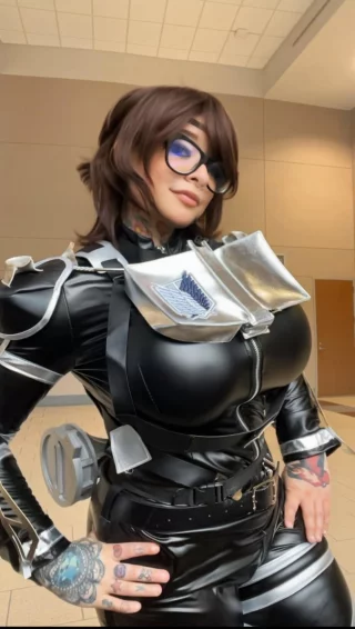 Hange Zoe from Attack on Titan by inkedcosplays