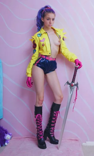 Rumi from K-Pop Demon Hunters,  costume by Jess Wix
