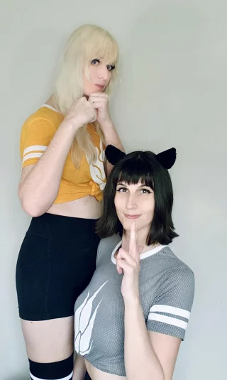 Blake and Yang (RWBY Soccer AU) by WrenNocturna and BunnyMina