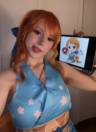 my nami cosplay 🍊 (eggscellentnana on insta)
