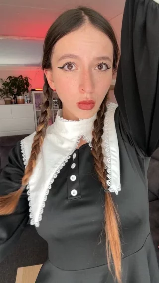 Wednesday Addams slap your face by me