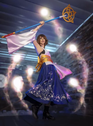Yuna from Final Fantasy X by Aery Tiefling [OC]