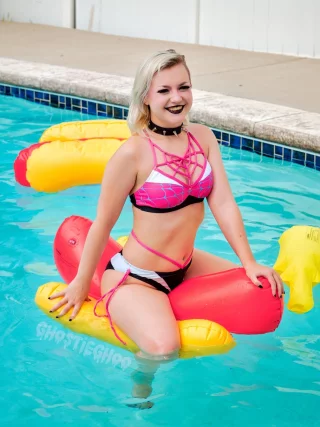 Spider Gwen bikini by GhostieGhoo