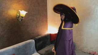 Megumin [Konosuba] peels off her outer layer (Lina Moore)