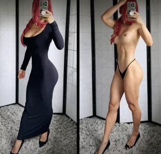 Makima black dress on/off (PeachyAznGirly)