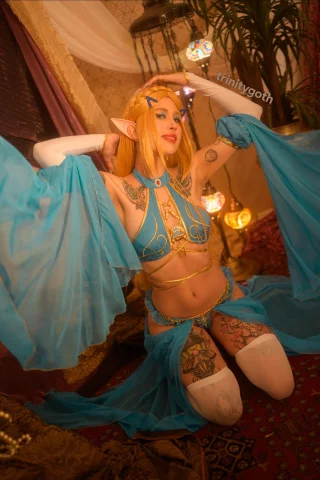 Zelda from The Legend of Zelda: Breath of the Wild by trinitygoth