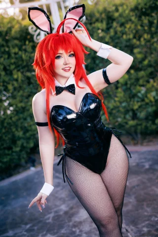 Bunny suit Rias Gremory from High School DxD by NebulaNeko