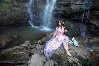 Aerith from Final Fantasy by AGflower