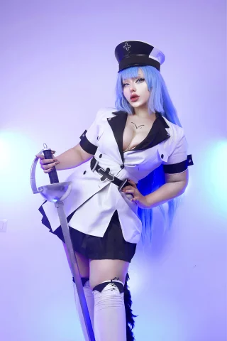 Esdeath cosplay by hana.cos on IG (almost everything is handmade :3)