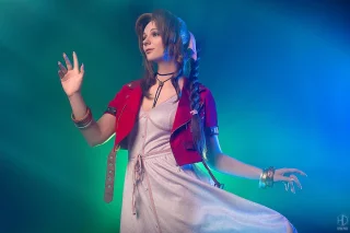 Aerith from Final Fantasy by AGflower