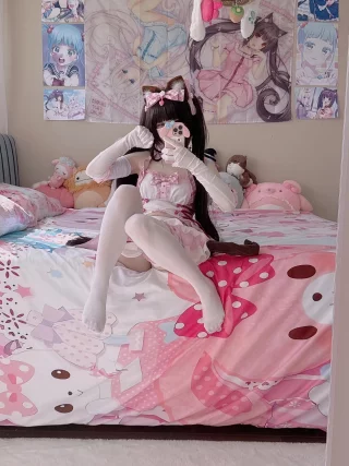 Cute little kitty is begging for your milk