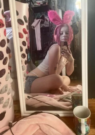Working from home … bunny needs some attention on their shift hehe