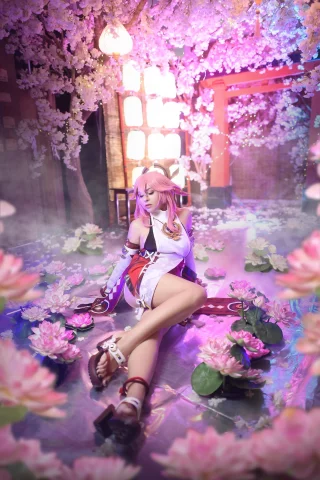 Yae Miko from Genshin Impact by Yuna Kairi