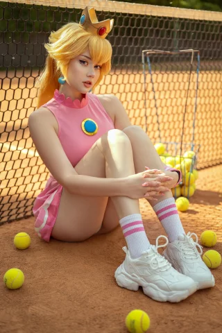 Princess Peach from Mario by Anastasia Komori