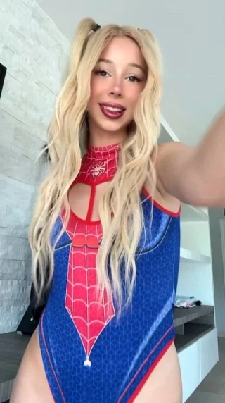 My Spidey suit is tight… want me to unzip it?