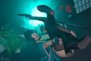 Hoshimi Miyabi feet in nylon ~ by Kerocchi (Zenless Zone Zero)