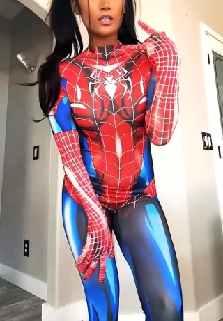 My Spiderwoman cosplay from Spiderman (sunshine)