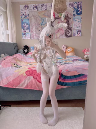 Play naughty with your cute bunny