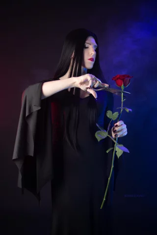 Morticia Addams by KindnessKindi