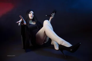 Morticia Addams by KindnessKindi