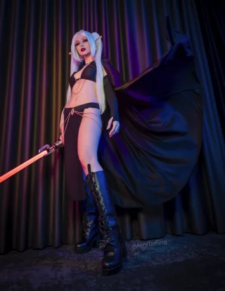 Sith Lord Frieren from Frieren x Star Wars by Aery Tiefling [OC]