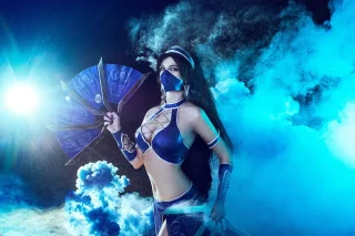Kitana from Mortal Kombat by AGflower