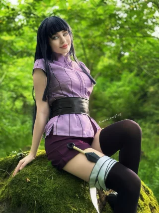 Hinata cosplay by me 💜 (Kanra_cosplay