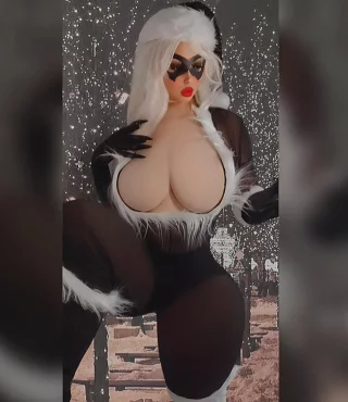 Black Cat from Spiderman by roseuwu__