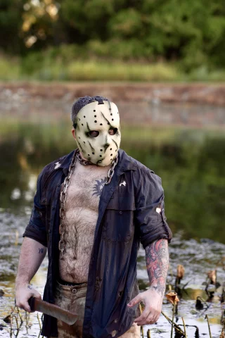 Jason taking a dip