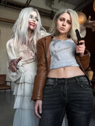 Grace Ashcroft & Selena Corey [Resident Evil 9] by (Alcoholy & BakaFuwa)
