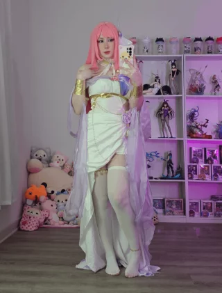 Elysia Gown Fanart Cosplay by gintku