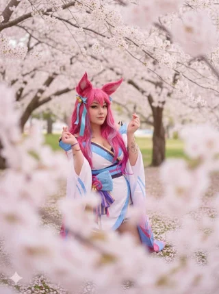 Ahri from [League of Legends] by (Mimikyu)
