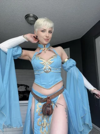Zelda but give her a pixie cut 💙