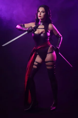 Psylocke from Marvel comics by Yuna Kairi