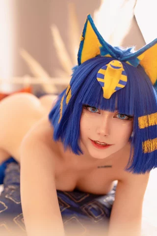 Me cosplaying Ankha cause it's fun (Aloeveraiskawaii)