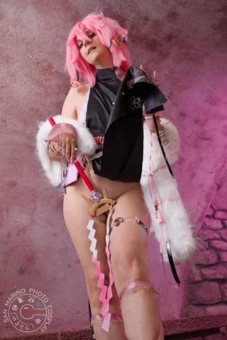 Yae Miko operator version from Genshin Impact by Lallupyon