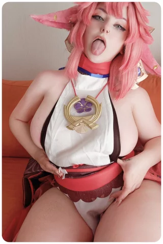 Yae Miko from Genshin Impact by me (Kuroitsne)