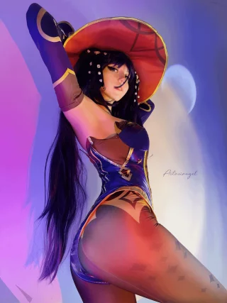 Mona from (AstasiaDream) [Genshin Impact]