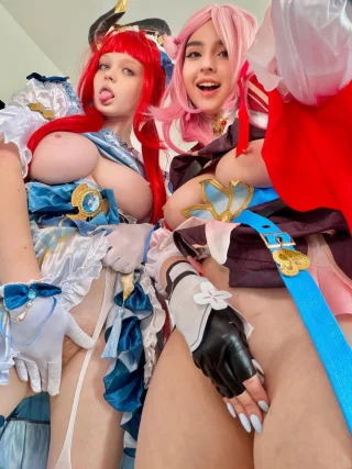 March 7th (Honkai) and Nilou (Genshin Impact) (Sexy Version)