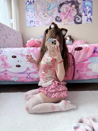 Meow once and this pale kitty melts
